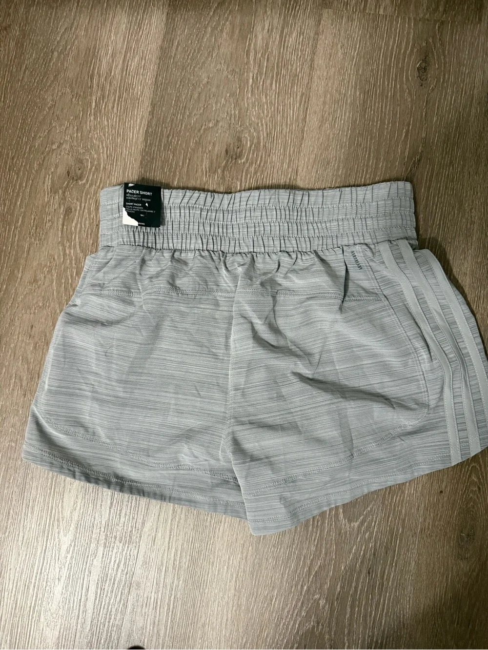 adidas Girls' Heather Gray Leggings with Logo